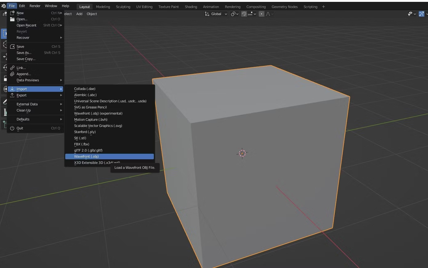 importing-a-model-to-blender